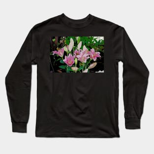 Pink Flowers Long Sleeve T-Shirt